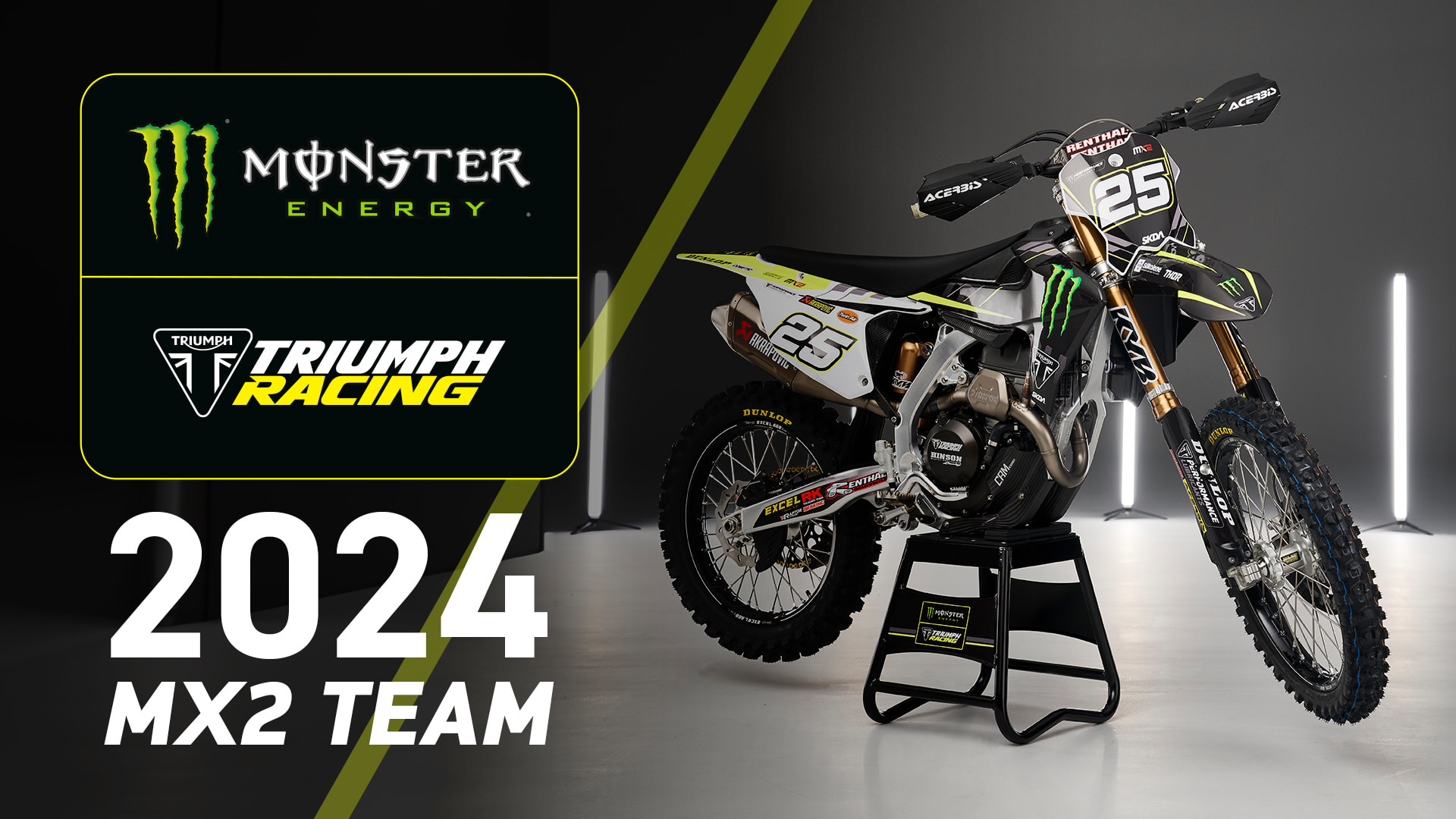 Triumph Racing joins forces with Monster Energy! For the Ride